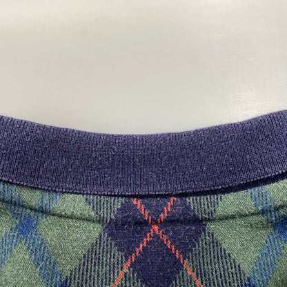【中古品】【メンズ】 LS POLO SHIRT ロングスリーブ ポロシャツ 長袖 チェック トップス 146-251207-as-11-izu サイズ：L カラー：マルチカラー 万代Net店