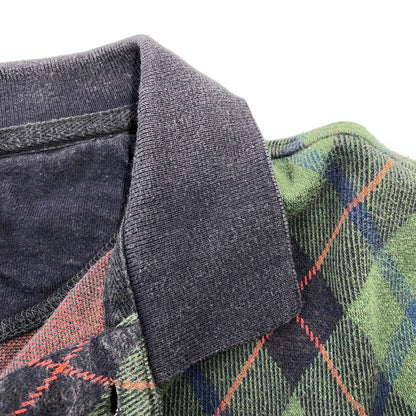 【中古品】【メンズ】 LS POLO SHIRT ロングスリーブ ポロシャツ 長袖 チェック トップス 146-251207-as-11-izu サイズ：L カラー：マルチカラー 万代Net店