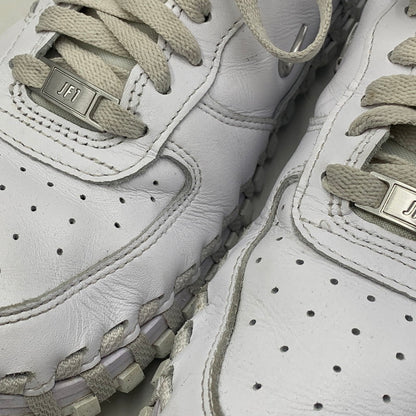 【中古品】【メンズ/レディース】 NIKE ナイキ ×JACQUEMUS ジャックムス DR0424-100 WOMEN'S J FORCE ウィメンズ ジェイ フォース 1 LOW LX ワン ロー エルエックス スニーカー シューズ 靴 160-251128-ya-02-izu サイズ：26cm カラー：WHITE 万代Net店