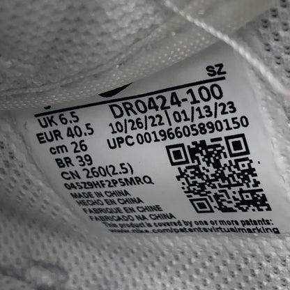 【中古品】【メンズ/レディース】 NIKE ナイキ ×JACQUEMUS ジャックムス DR0424-100 WOMEN'S J FORCE ウィメンズ ジェイ フォース 1 LOW LX ワン ロー エルエックス スニーカー シューズ 靴 160-251128-ya-02-izu サイズ：26cm カラー：WHITE 万代Net店