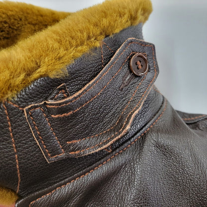 【中古美品】【メンズ】 COLIMBO コリンボ CLIFTON AVIATOR'S LEATHER JACKET クリフトン アビエーター レザー ジャケット アウター 145-251129-as-03-izu サイズ：42 カラー：ブラウン 万代Net店