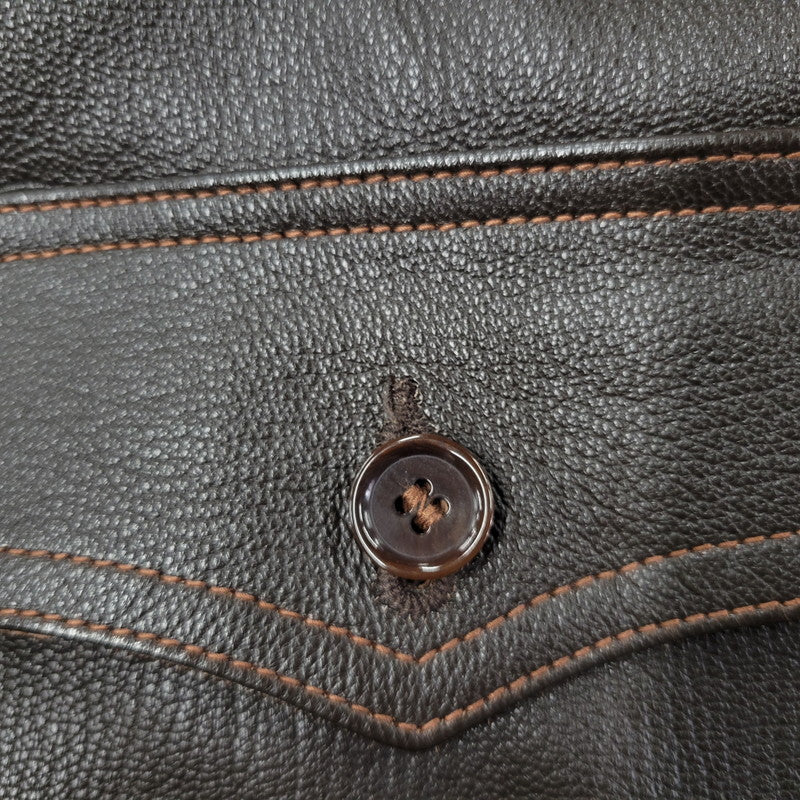 【中古美品】【メンズ】 COLIMBO コリンボ CLIFTON AVIATOR'S LEATHER JACKET クリフトン アビエーター レザー ジャケット アウター 145-251129-as-03-izu サイズ：42 カラー：ブラウン 万代Net店