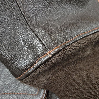 【中古美品】【メンズ】 COLIMBO コリンボ CLIFTON AVIATOR'S LEATHER JACKET クリフトン アビエーター レザー ジャケット アウター 145-251129-as-03-izu サイズ：42 カラー：ブラウン 万代Net店