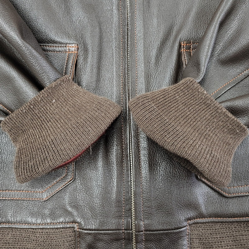 【中古美品】【メンズ】 COLIMBO コリンボ CLIFTON AVIATOR'S LEATHER JACKET クリフトン アビエーター レザー ジャケット アウター 145-251129-as-03-izu サイズ：42 カラー：ブラウン 万代Net店