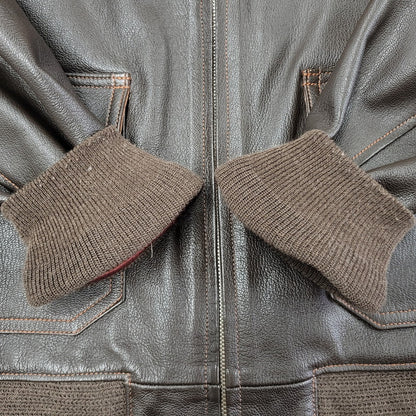 【中古美品】【メンズ】 COLIMBO コリンボ CLIFTON AVIATOR'S LEATHER JACKET クリフトン アビエーター レザー ジャケット アウター 145-251129-as-03-izu サイズ：42 カラー：ブラウン 万代Net店