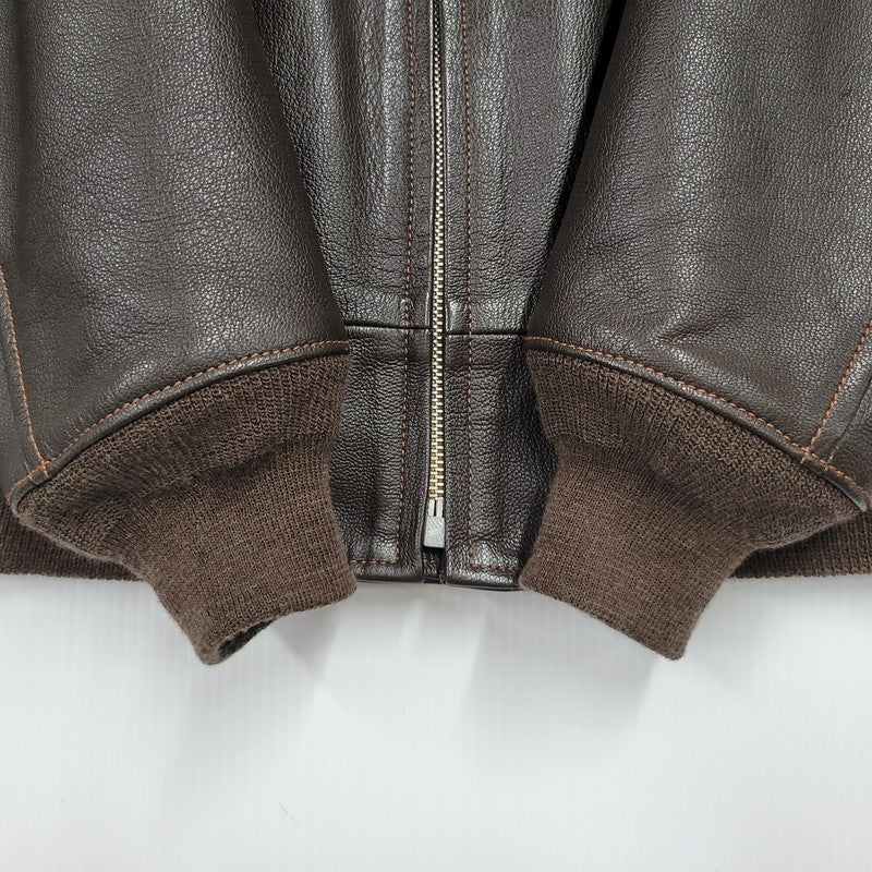 【中古美品】【メンズ】 COLIMBO コリンボ CLIFTON AVIATOR'S LEATHER JACKET クリフトン アビエーター レザー ジャケット アウター 145-251129-as-03-izu サイズ：42 カラー：ブラウン 万代Net店