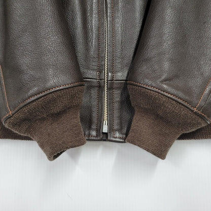 【中古美品】【メンズ】 COLIMBO コリンボ CLIFTON AVIATOR'S LEATHER JACKET クリフトン アビエーター レザー ジャケット アウター 145-251129-as-03-izu サイズ：42 カラー：ブラウン 万代Net店