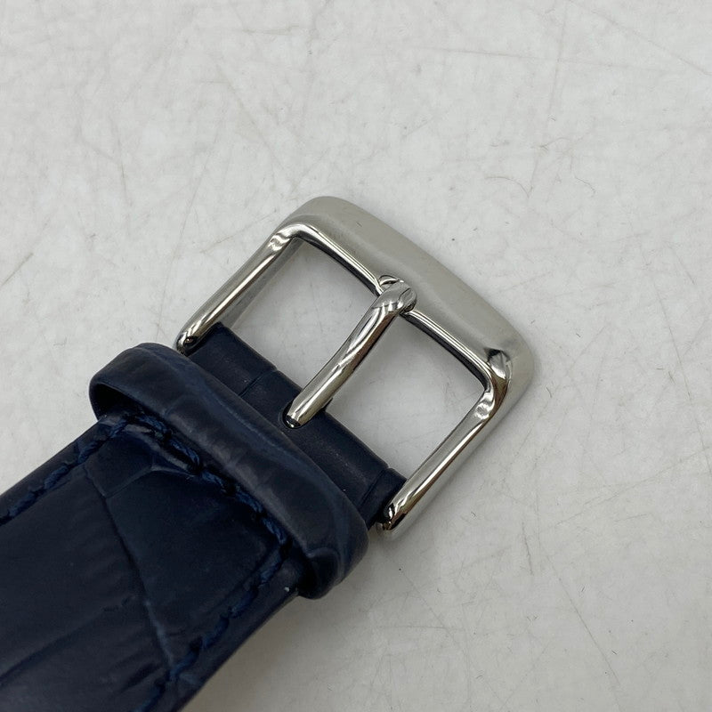 【中古美品】【メンズ/レディース】 カウボーイビバップ スパイク・スピーゲル LEATHER BAND CHRONOGRAPH QUARTZ レザー バンド クロノグラフ クォーツ 時計 腕時計 197-260531-kh-04-izu カラー：ネイビー 万代Net店