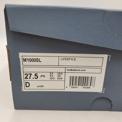 【中古美品】【メンズ】 1000 M1000SL スニーカー シューズ 靴 162-251130-as-04-izu サイズ：27.5cm カラー：シルバー×ブラック 万代Net店