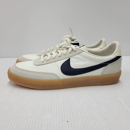 【中古品】【メンズ】 NIKE ナイキ × J.CREW ジェイ.クルー KILLSHOT 2 LEATHER 432997-107 キルショット 2 レザー スニーカー シューズ 靴 160-251203-ay-01-izu サイズ：27.5cm カラー：SAIL/MIDNIGHT NAVY-GUM YELLOW 万代Net店