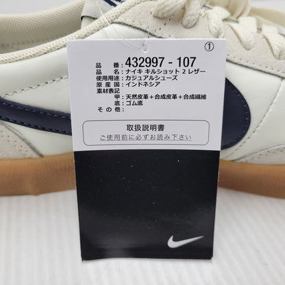 【中古品】【メンズ】 NIKE ナイキ × J.CREW ジェイ.クルー KILLSHOT 2 LEATHER 432997-107 キルショット 2 レザー スニーカー シューズ 靴 160-251203-ay-01-izu サイズ：27.5cm カラー：SAIL/MIDNIGHT NAVY-GUM YELLOW 万代Net店