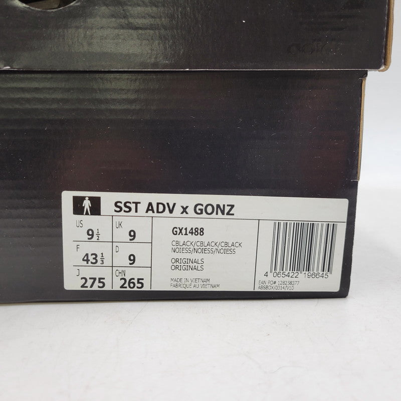 【中古品】【メンズ】 adidas アディダス × MARK GONZALES マーク・ゴンザレス SST ADV GX1488 スーパースター ADV スニーカー シューズ 靴 161-251130-as-01-izu サイズ：27.5cm カラー：CBLACK/CBLACK/CBLACK 万代Net店