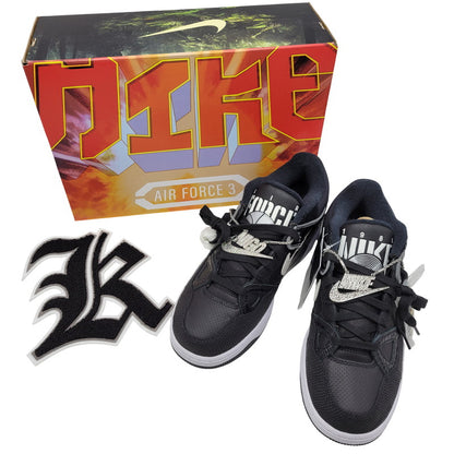 【中古美品】【メンズ】 NIKE ナイキ × NIGO ニゴー AIR FORCE 3 LOW SP HF7630-001 エア フォース 3 ロー SP スニーカー シューズ 靴 160-251130-as-05-izu サイズ：27.5cm カラー：BLACK/WHITE-SMOKE GREY 万代Net店