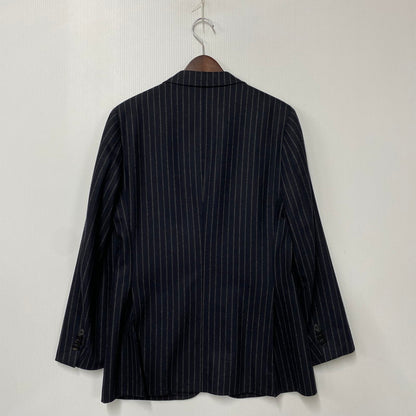 【中古品】【メンズ】 PAUL SMITH LONDON ポール スミス ロンドン WOOL STRIPE 3B TAILORED JACKET ウール ストライプ テーラード ジャケット 日本製 FM-ST-46452 141-260104-yn-01-izu サイズ：M カラー：ネイビー 万代Net店