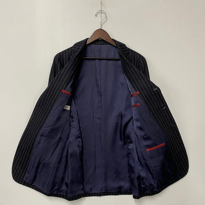 【中古品】【メンズ】 PAUL SMITH LONDON ポール スミス ロンドン WOOL STRIPE 3B TAILORED JACKET ウール ストライプ テーラード ジャケット 日本製 FM-ST-46452 141-260104-yn-01-izu サイズ：M カラー：ネイビー 万代Net店