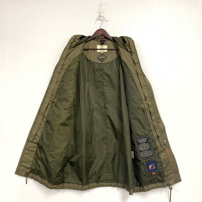 【中古品】【メンズ】 AIGLE エーグル 8504-55401 GORE-TEX ゴアテックス M-64 SHELL PARKA シェルパーカー アウター 147-251206-ya-03-izu サイズ：L カラー：カーキ 万代Net店