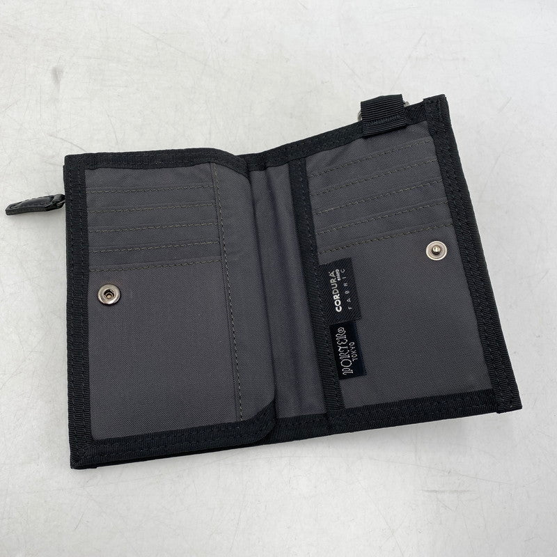【中古品】【メンズ/レディース】 PORTER ポーター DILL WALLET(L) ディル ウォレット 財布 200-251207-as-05-izu カラー：ブラック 万代Net店