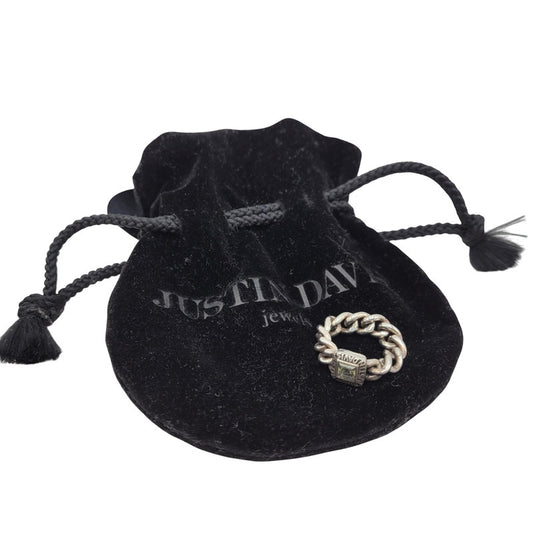 【中古品】【メンズ/レディース】 Justin Davis ジャスティンデイビス ROXY RING ロキシーリング 指輪 アクセサリー 192-251130-as-11-izu カラー：シルバー 万代Net店