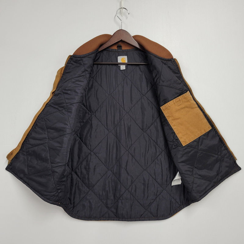 【中古品】【メンズ】 Carhartt カーハート SANDSTONE VEST V02-211 サンドストーンベスト メキシコ製 146-251130-as-14-izu サイズ：M カラー：ブラウン 万代Net店
