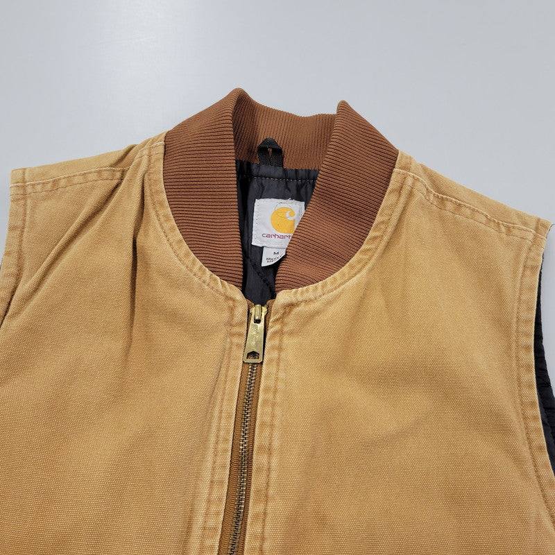 【中古品】【メンズ】 Carhartt カーハート SANDSTONE VEST V02-211 サンドストーンベスト メキシコ製 146-251130-as-14-izu サイズ：M カラー：ブラウン 万代Net店