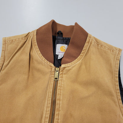 【中古品】【メンズ】 Carhartt カーハート SANDSTONE VEST V02-211 サンドストーンベスト メキシコ製 146-251130-as-14-izu サイズ：M カラー：ブラウン 万代Net店