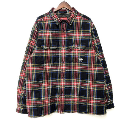 【中古品】【メンズ】 Supreme シュプリーム 21AW QUILTED PLAID FLANNEL SHIRT クウィルテッド プレイド フランネル シャツ トップス 長袖 149-251205-ya-12-izu サイズ：XL カラー：マルチ 万代Net店