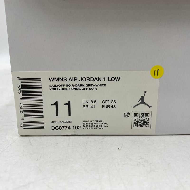 【中古品】【メンズ】 WOMEN'S AIR JORDAN 1 LOW ウィメンズ エアジョーダン1 ロー DC0774-102 スニーカー シューズ 靴 160-251208-yn-02-izu サイズ：28.0cm カラー：DARK GREY 万代Net店