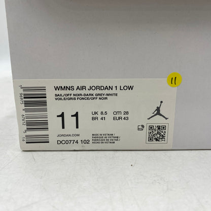 【中古品】【メンズ】 WOMEN'S AIR JORDAN 1 LOW ウィメンズ エアジョーダン1 ロー DC0774-102 スニーカー シューズ 靴 160-251208-yn-02-izu サイズ：28.0cm カラー：DARK GREY 万代Net店