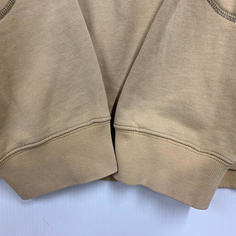 【中古品】【メンズ】 OLD STUSSY オールド ステューシー 紺タグ 90S ELBOW PATCH LOGO SWEATSHIRT エルボーパッチロゴスウェットシャツ トップス トレーナー 142-251205-ya-09-izu サイズ：L カラー：ベージュ 万代Net店