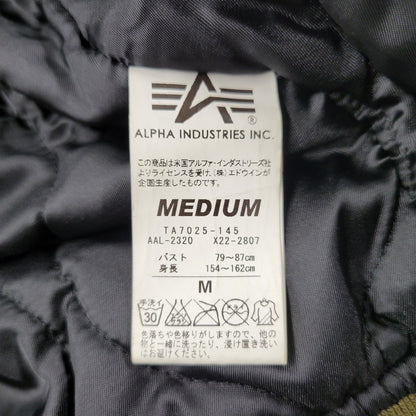 【中古品】【メンズ】 ALPHA INDUSTRIES アルファ インダストリーズ TA7025-145 FLIGHT JACKET フライト ジャケット アウター 145-251211-ya-06-izu サイズ：M カラー：マルチ 万代Net店