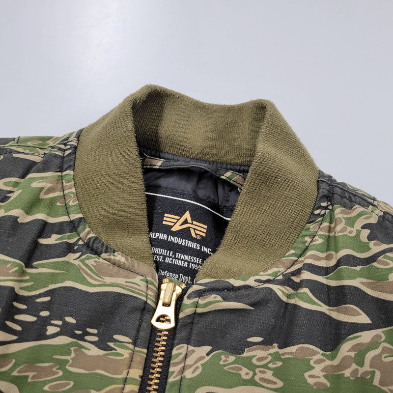 【中古品】【メンズ】 ALPHA INDUSTRIES アルファ インダストリーズ TA7025-145 FLIGHT JACKET フライト ジャケット アウター 145-251211-ya-06-izu サイズ：M カラー：マルチ 万代Net店
