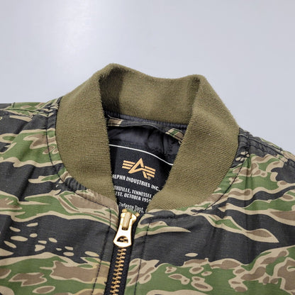 【中古品】【メンズ】 ALPHA INDUSTRIES アルファ インダストリーズ TA7025-145 FLIGHT JACKET フライト ジャケット アウター 145-251211-ya-06-izu サイズ：M カラー：マルチ 万代Net店