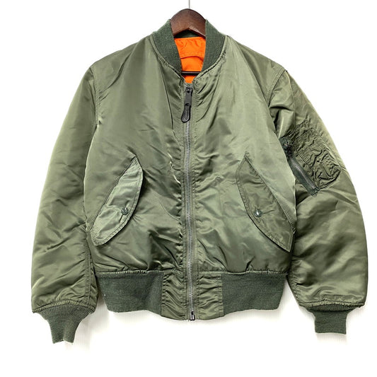 【中古品】【メンズ】 ALPHA INDUSTRIES アルファ インダストリーズ 0615-00-573-8335 USA製 80S-90S MA-1 FLIGHT JACKET フライト ジャケット アウター 146-251205-ya-16-izu サイズ：XS カラー：カーキ 万代Net店