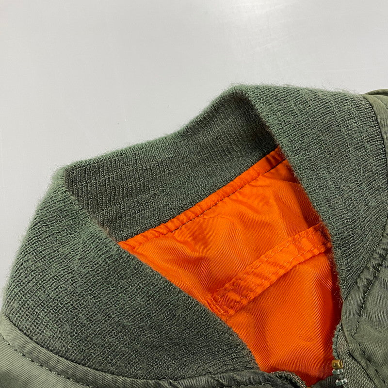 【中古品】【メンズ】 ALPHA INDUSTRIES アルファ インダストリーズ 0615-00-573-8335 USA製 80S-90S MA-1 FLIGHT JACKET フライト ジャケット アウター 146-251205-ya-16-izu サイズ：XS カラー：カーキ 万代Net店