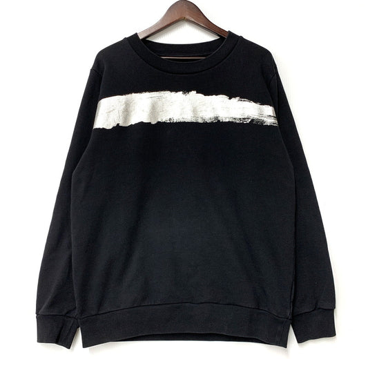 【中古品】【メンズ】 MM6 MAISON MARGIELA エムエム6 メゾン マルジェラ SILVER LINE SWEATSHIRT S32GU0042 S25151 シルバーライン スウェットシャツ トレーナー 141-251204-as-11-izu サイズ：L カラー：ブラック 万代Net店