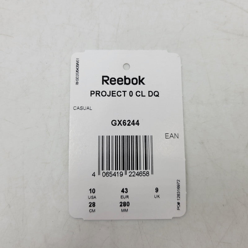 【中古美品】【メンズ】 MAISON MARGIELA メゾンマルジェラ × REEBOK リーボック PROJECT 0 CL DQ GX6244 スニーカー 足袋 シューズ 靴 162-251204-as-22-izu サイズ：28cm カラー：BLACK/BLACK/FTWWHT 万代Net店