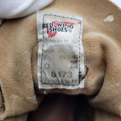【現状渡し品】【メンズ】 RED WING レッドウィング 8173 USA製 06年製 6INCH CLASSIC MOC TOE ６インチ クラシック モック トゥ シューズ ブーツ 靴 164-251201-cs-14-izu サイズ：US9.5 カラー：ベージュ 万代Net店
