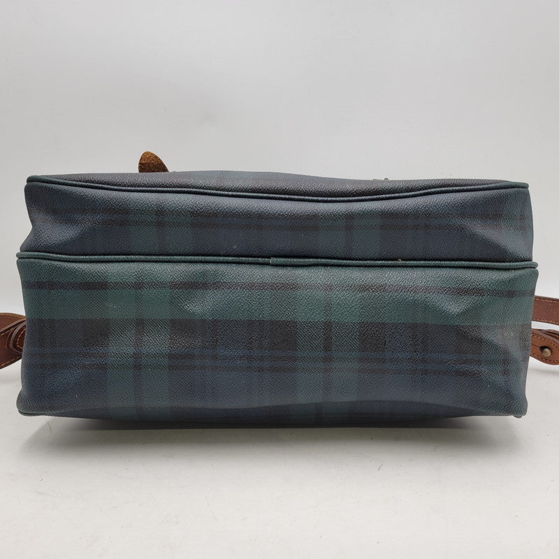 【中古品】【メンズ/レディース】 POLO RALPH LAUREN ポロ・ラルフローレン CHECK SHOULDER BAG チェック ショルダーバッグ カバン 鞄 188-251209-ya-13-izu カラー：グリーン系 万代Net店