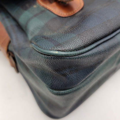 【中古品】【メンズ/レディース】 POLO RALPH LAUREN ポロ・ラルフローレン CHECK SHOULDER BAG チェック ショルダーバッグ カバン 鞄 188-251209-ya-13-izu カラー：グリーン系 万代Net店