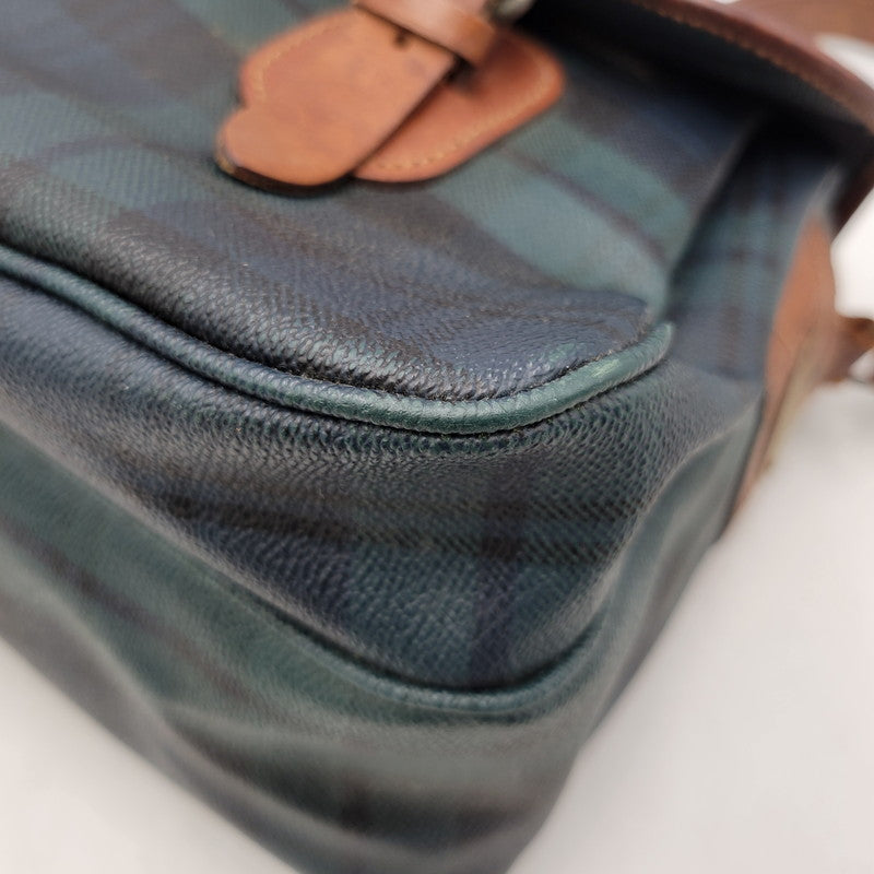 【中古品】【メンズ/レディース】 POLO RALPH LAUREN ポロ・ラルフローレン CHECK SHOULDER BAG チェック ショルダーバッグ カバン 鞄 188-251209-ya-13-izu カラー：グリーン系 万代Net店