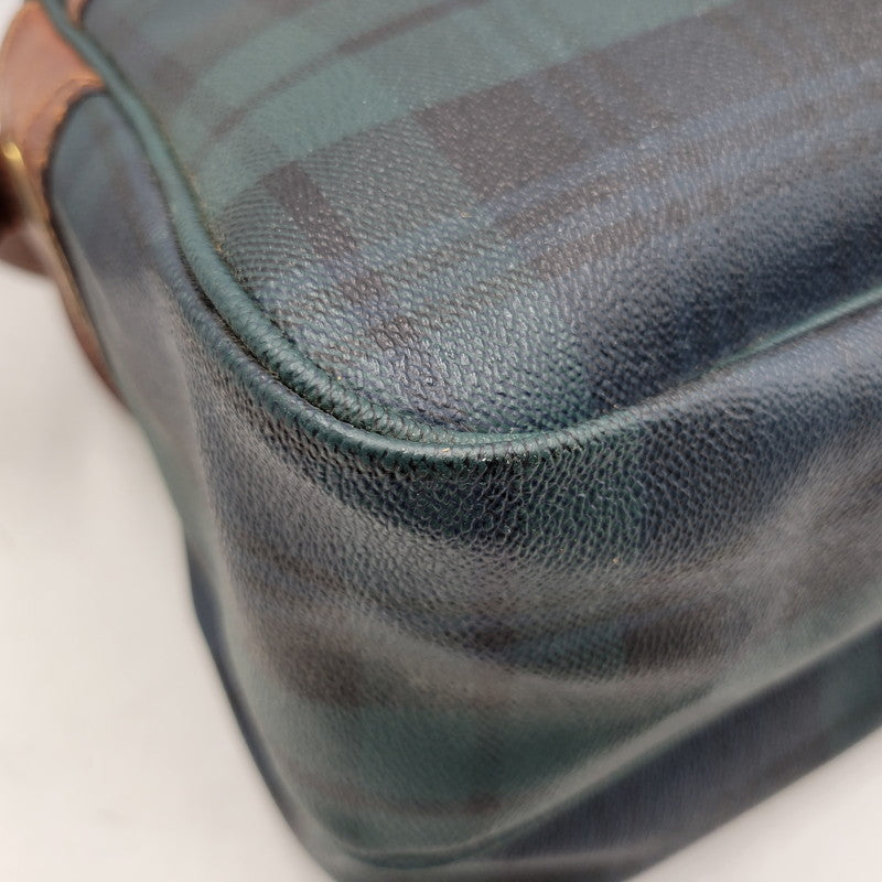 【中古品】【メンズ/レディース】 POLO RALPH LAUREN ポロ・ラルフローレン CHECK SHOULDER BAG チェック ショルダーバッグ カバン 鞄 188-251209-ya-13-izu カラー：グリーン系 万代Net店