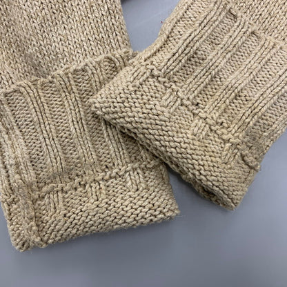 【中古品】【メンズ】 Polo by Ralph Lauren ポロバイラルフローレン TOGGLE NECK COTTON LINEN KNIT SWEATER トグル ネック コットン リネン ニット セーター トップス 長袖 147-251201-cs-03-izu サイズ：L カラー：ベージュ 万代Net店