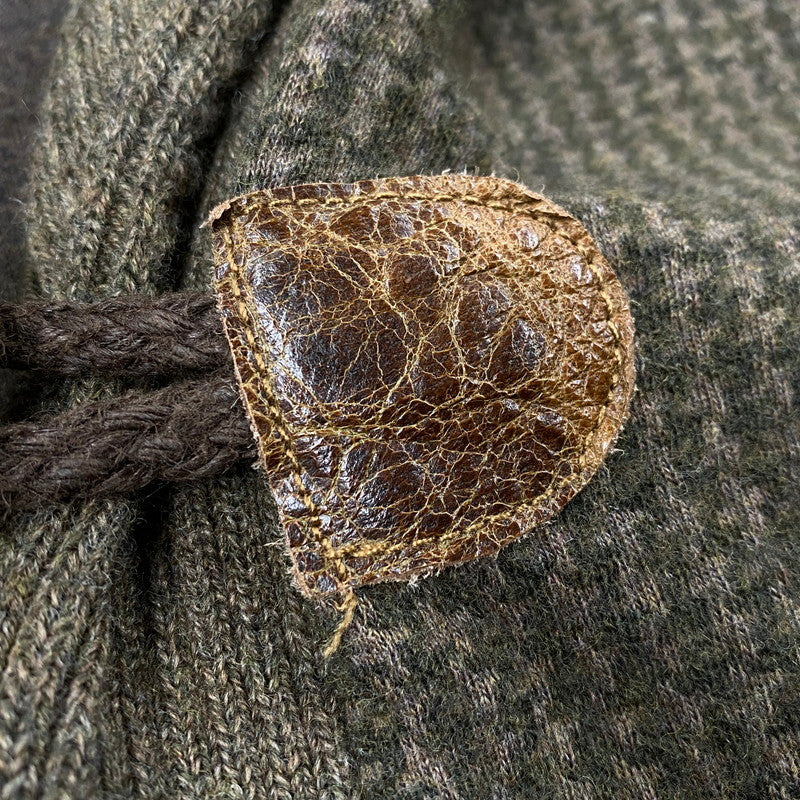 【中古品】【メンズ】 0468358 SHAWL COLLAR ショール カラー ELBOW PATCH CARDIGAN エルボー パッチ カーディガン 千鳥格子 トップス 長袖 147-251209-ya-03-izu サイズ：L カラー：茶系 万代Net店