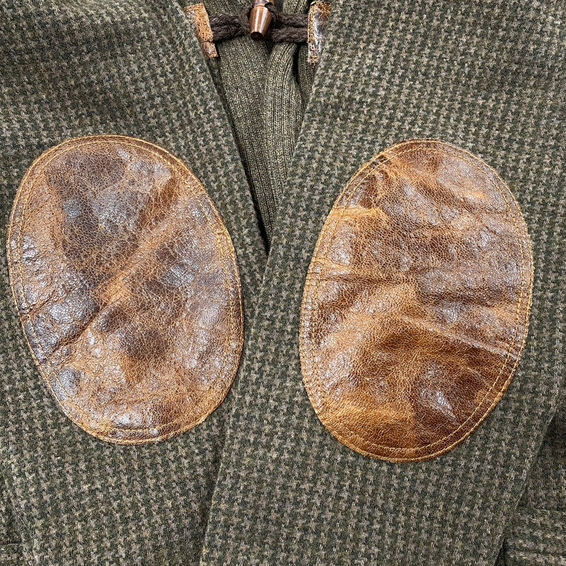 【中古品】【メンズ】 0468358 SHAWL COLLAR ショール カラー ELBOW PATCH CARDIGAN エルボー パッチ カーディガン 千鳥格子 トップス 長袖 147-251209-ya-03-izu サイズ：L カラー：茶系 万代Net店