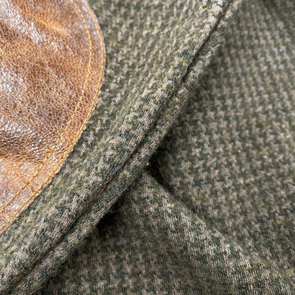 【中古品】【メンズ】 0468358 SHAWL COLLAR ショール カラー ELBOW PATCH CARDIGAN エルボー パッチ カーディガン 千鳥格子 トップス 長袖 147-251209-ya-03-izu サイズ：L カラー：茶系 万代Net店
