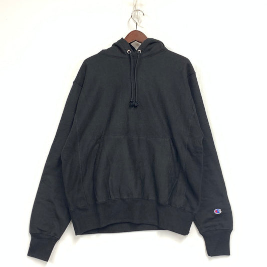 【中古品】【メンズ】 Champion チャンピオン S101 BK REVERSE WEAVE リバースウィーブ HOODED SWEATSHIRT フーデッド スウェットシャツ トップス パーカー 148-251206-ya-08-izu サイズ：XL カラー：BLACK 万代Net店