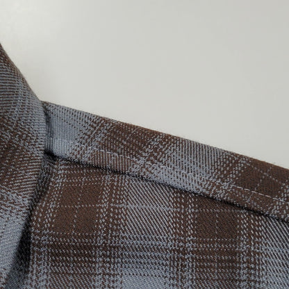 【中古美品】【メンズ】 HEADWAYZ ヘッドウェイズ TYPE VSL8 OMBRE-CHECK SHIRT オンブレチェックシャツ 長袖 トップス 145-251212-kh-05-izu サイズ：L カラー：ブルー×ブラウン 万代Net店