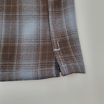 【中古美品】【メンズ】 HEADWAYZ ヘッドウェイズ TYPE VSL8 OMBRE-CHECK SHIRT オンブレチェックシャツ 長袖 トップス 145-251212-kh-05-izu サイズ：L カラー：ブルー×ブラウン 万代Net店