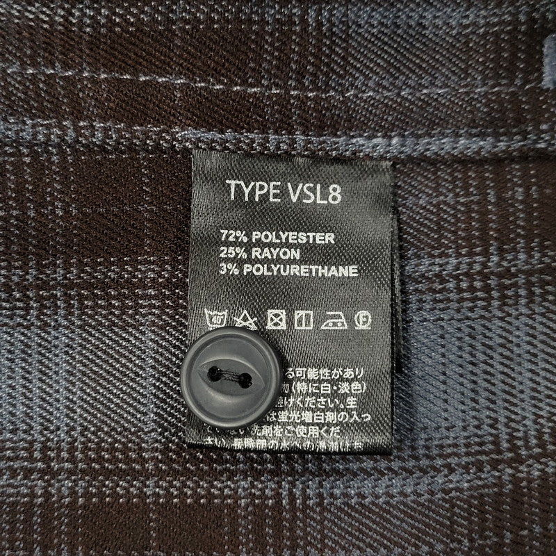 【中古美品】【メンズ】 HEADWAYZ ヘッドウェイズ TYPE VSL8 OMBRE-CHECK SHIRT オンブレチェックシャツ 長袖 トップス 145-251212-kh-05-izu サイズ：L カラー：ブルー×ブラウン 万代Net店