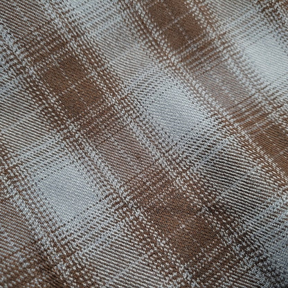 【中古美品】【メンズ】 HEADWAYZ ヘッドウェイズ TYPE VSL8 OMBRE-CHECK SHIRT オンブレチェックシャツ 長袖 トップス 145-251212-kh-05-izu サイズ：L カラー：ブルー×ブラウン 万代Net店